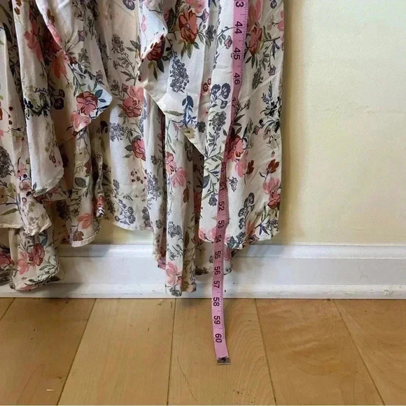 Altar'd State Avani Floral High Low Ruffle Maxi Long Dress Size Large - Picture 10 of 10